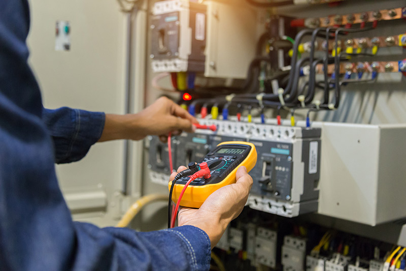 electrical equipment being tested